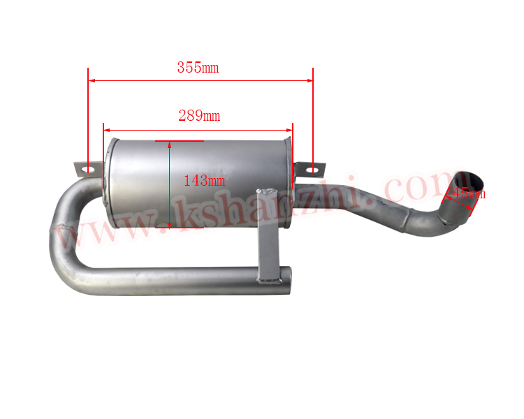 Forklift Parts Muffler Exhaust Used For 1.5T Electric Forklift, CQF80-04201