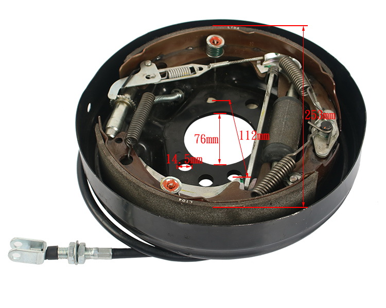 Genuine forklift auto parts rear plate brake assembly right with handbrake cable, 47010-13311-71